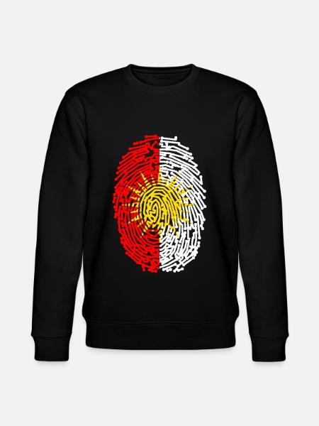 Ezdixan Finger Print Yezidi Ezidi Flag - Stanley/Stella økologisk unisex-sweatshirt CHANGER  - sort