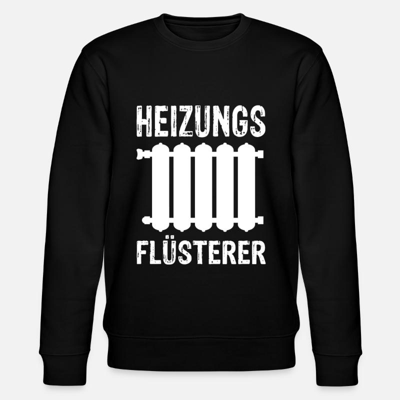 Heizung Flüsterer - Stanley/Stella Unisex Bio-Sweatshirt CHANGER  - Schwarz