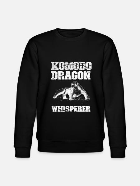 Komodo-Drachen - Stanley/Stella Unisex Bio-Sweatshirt CHANGER  - Schwarz