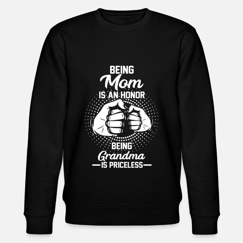 Oma Mama Mutter Großmutter - Stanley/Stella Unisex Bio-Sweatshirt CHANGER  - Schwarz