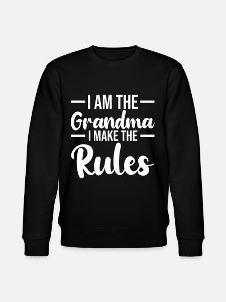 Granny Rules - Stanley/Stella CHANGER Unisex Organic Sweatshirt - black