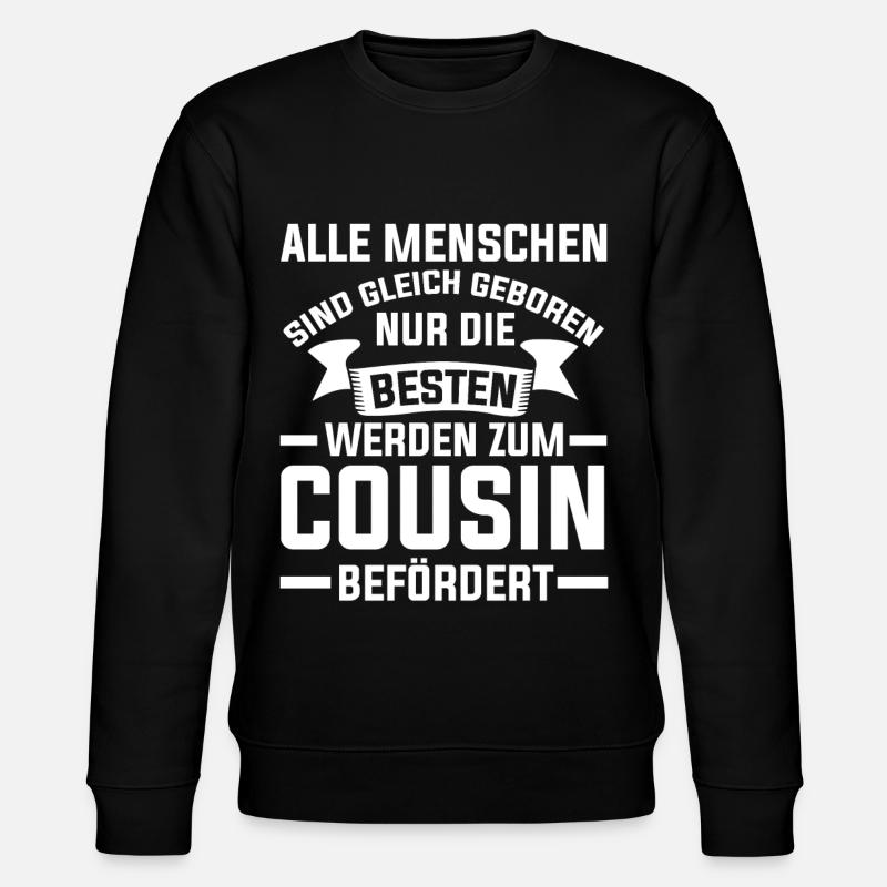 Bester Cousin - Stanley/Stella Unisex Bio-Sweatshirt CHANGER  - Schwarz
