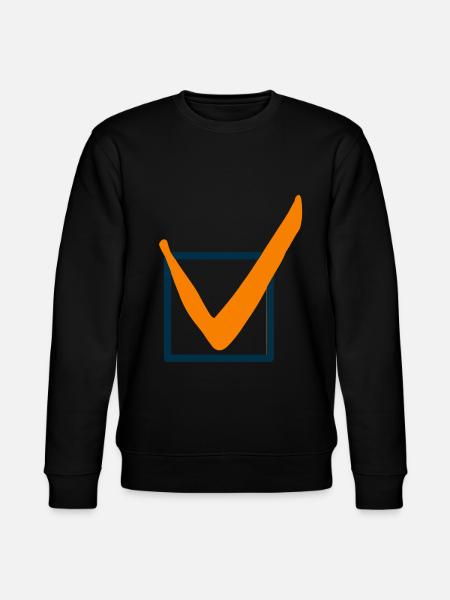 Check mark characters - Stanley/Stella CHANGER Unisex Organic Sweatshirt - black