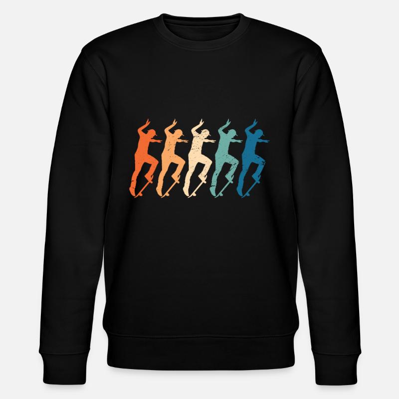 Kickflip Skateboard - Sweat bio CHANGER Stanley/Stella Unisexe - noir