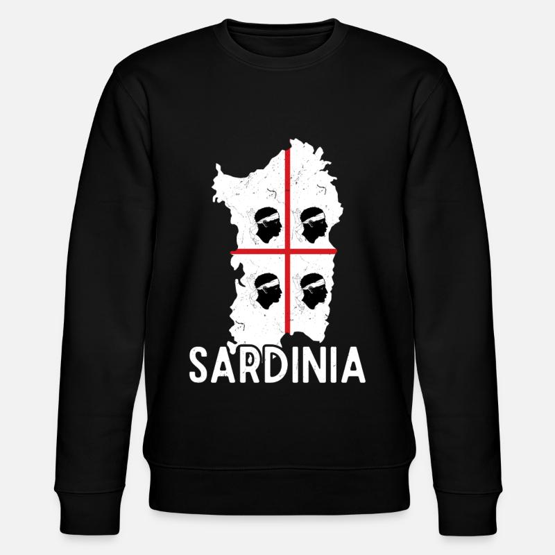Sardinia Flag Sardinia Holidays - Stanley/Stella CHANGER Unisex Organic Sweatshirt - black