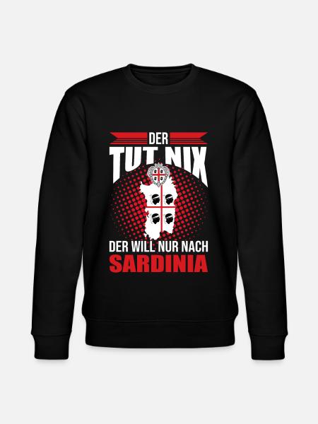 Sardinien Flagge Italien Urlaub - Stanley/Stella Unisex Bio-Sweatshirt CHANGER - Schwarz