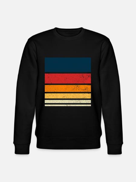 Customizable Retro Background - Stanley/Stella CHANGER Unisex Organic Sweatshirt - black