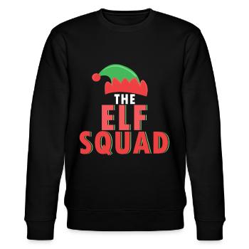 Elf-Squad Elfen Squad ELF SQUAD Elfe - Stanley/Stella Unisex Bio-Sweatshirt CHANGER  - Schwarz - Vorne - Nik (191cm) & Marisol (170cm)