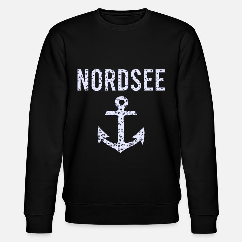 Nordsee - Stanley/Stella Unisex Bio-Sweatshirt CHANGER  - Schwarz