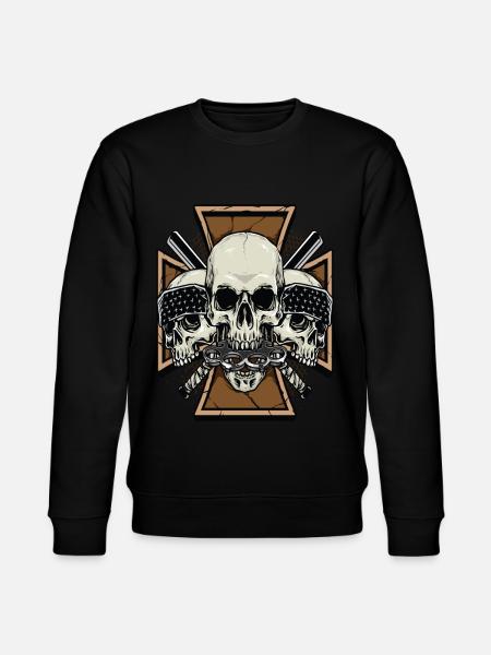 Skulls - Stanley/Stella Unisex Bio-Sweatshirt CHANGER  - Schwarz