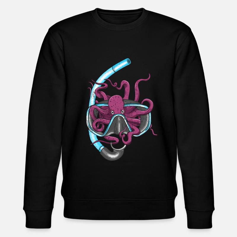 Nurkowania - Ekologiczna bluza unisex Stanley/Stella CHANGER  - czarny