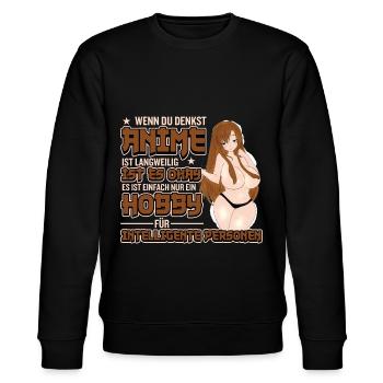 Anime Anime Girl Anime Mädchen Anime Kleidung - Stanley/Stella Unisex Bio-Sweatshirt CHANGER  - Schwarz - Vorne - Nik (191cm) & Marisol (170cm)