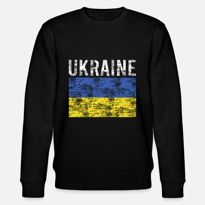 Drapeau de l’Ukraine - Sweat bio CHANGER Stanley/Stella Unisexe - noir