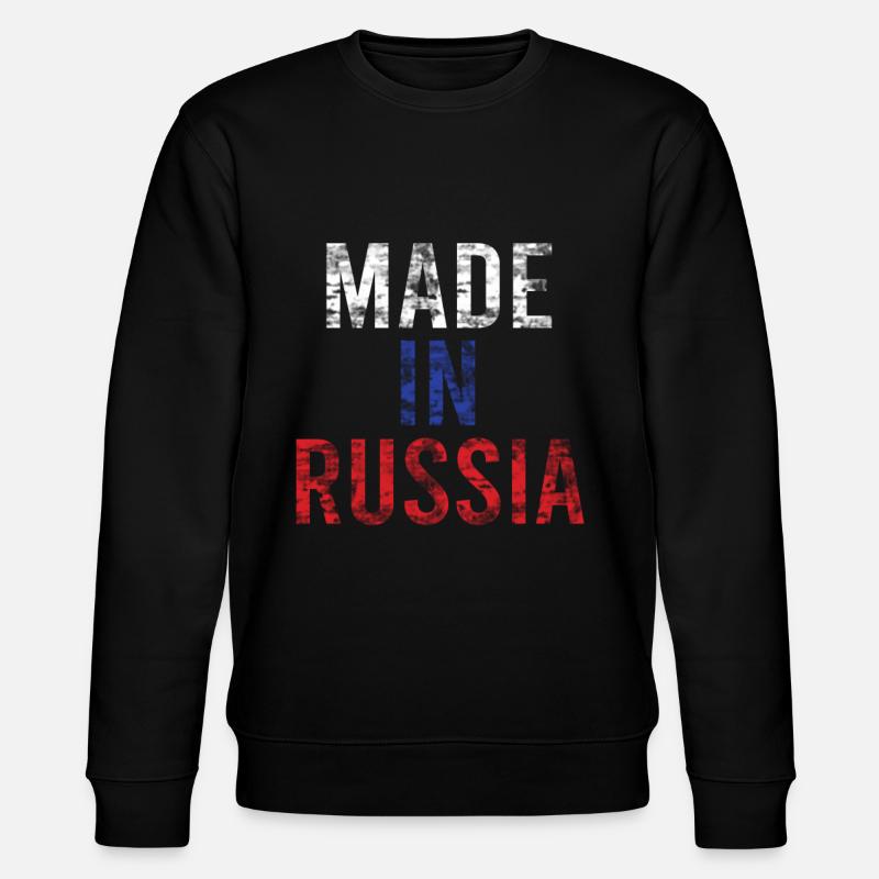 Russland - Stanley/Stella Unisex Bio-Sweatshirt CHANGER  - Schwarz
