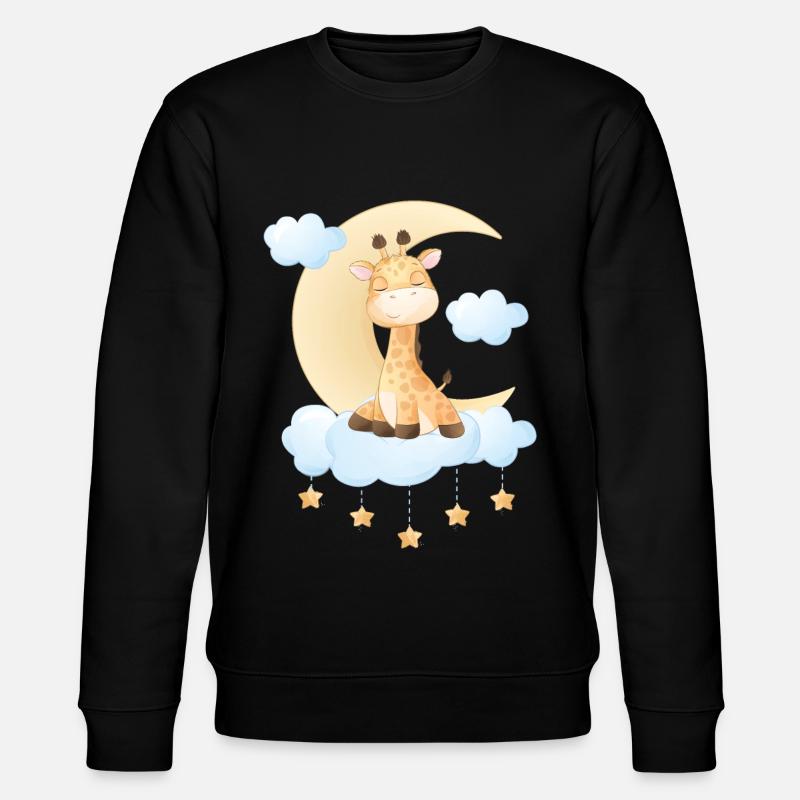 Giraffens Mignon Bébé - Sweat bio CHANGER Stanley/Stella Unisexe - noir