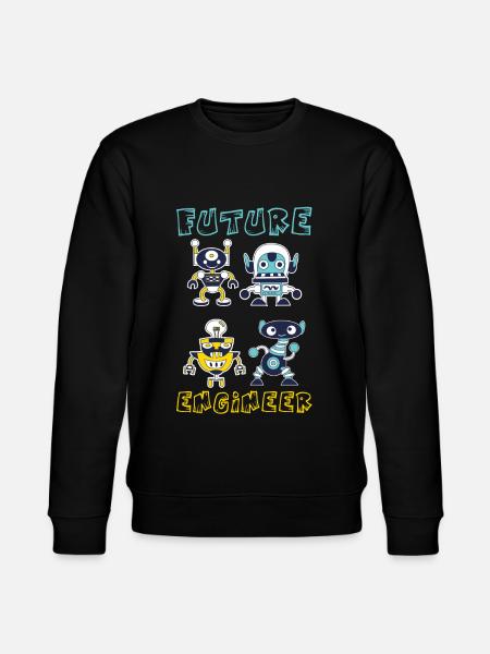 Future Robotics Engineer Kids Robot - Stanley/Stella CHANGER Unisex Organic Sweatshirt - black