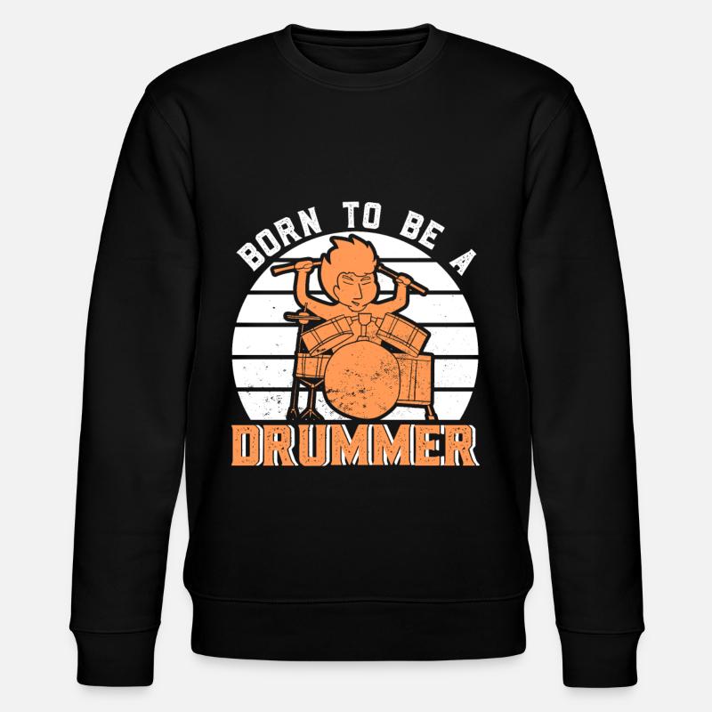 Drums drum drummer drummer - Stanley/Stella CHANGER Unisex Organic Sweatshirt - black