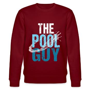 Pool pool boy swimming - Stanley/Stella CHANGER Unisex Organic Sweatshirt - burgundy - Front - Nik (191cm) & Marisol (170cm)