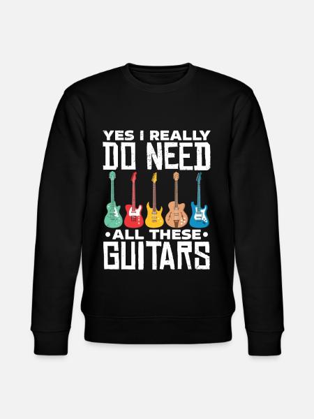 guitars - Stanley/Stella CHANGER Unisex Organic Sweatshirt - black