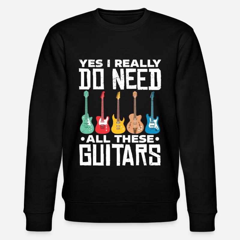 guitars - Stanley/Stella CHANGER Unisex Organic Sweatshirt - black