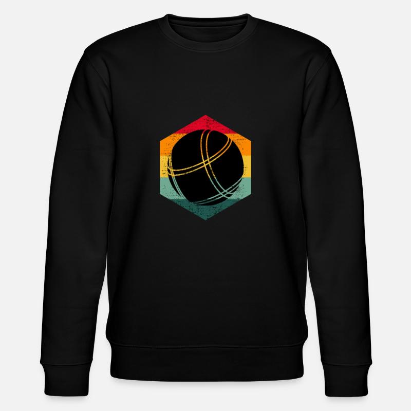 Ballon de pétanque rétro - Sweat bio CHANGER Stanley/Stella Unisexe - noir