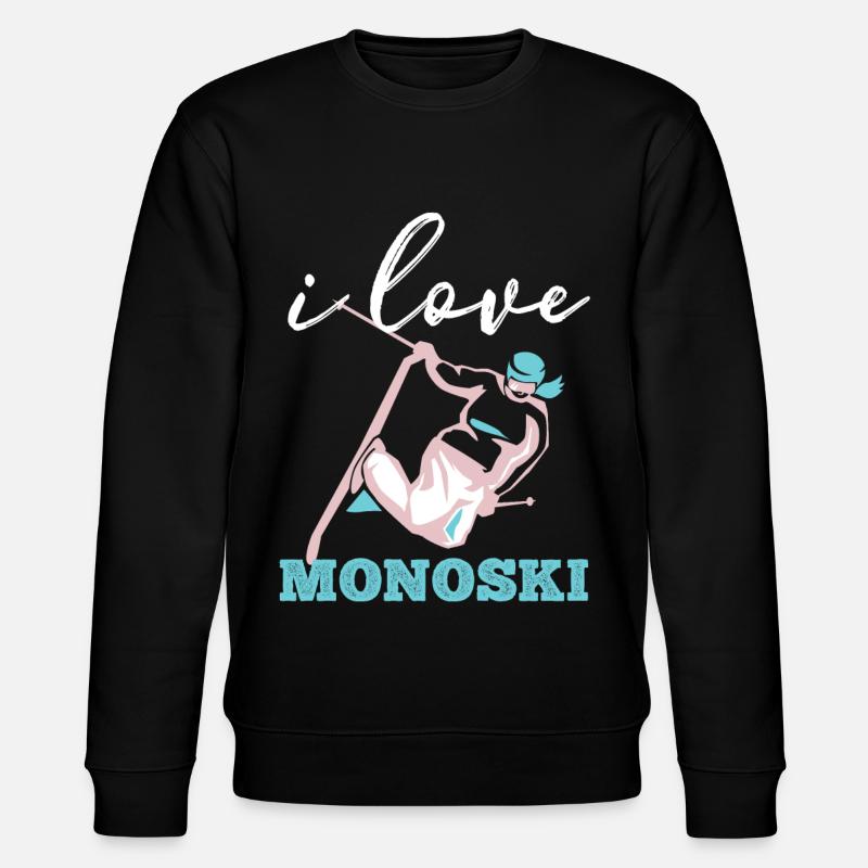 Monoski Geschenkidee Geschenk Monoskifahren Monosk - Stanley/Stella Unisex Bio-Sweatshirt CHANGER  - Schwarz