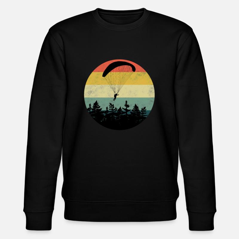 Gleitschirm Paraglider Paragliding - Stanley/Stella Unisex Bio-Sweatshirt CHANGER  - Schwarz