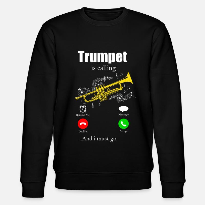 Trompete - Stanley/Stella Unisex Bio-Sweatshirt CHANGER  - Schwarz
