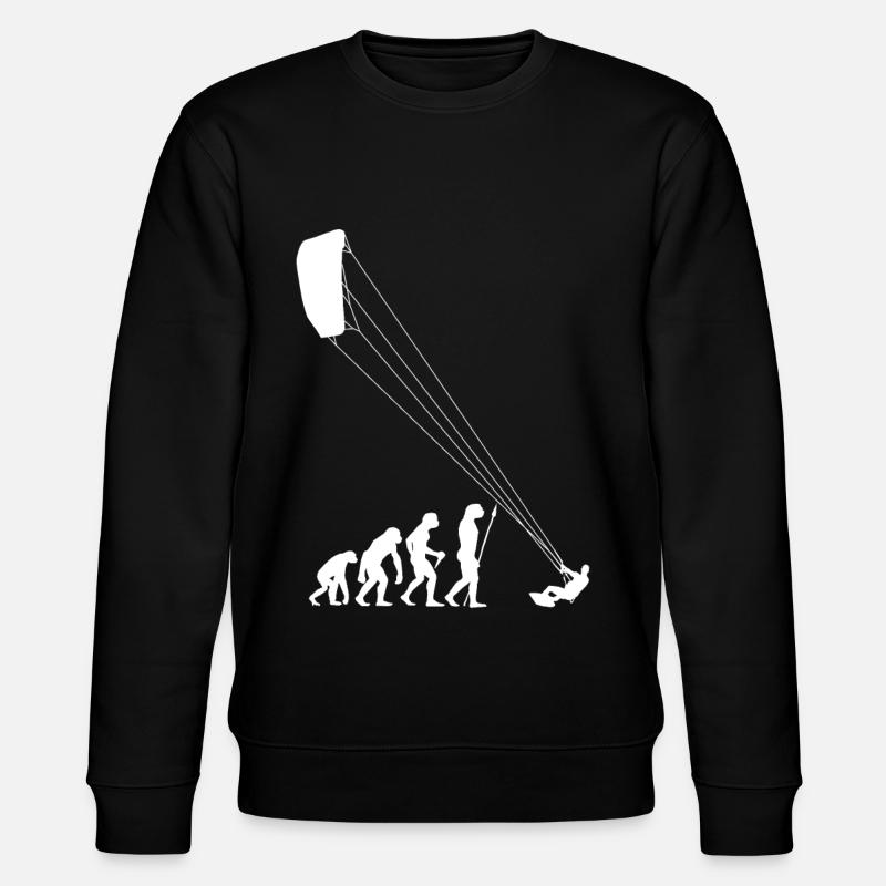 Evolution Kitesurf Surfer Kitesurf cadeau - Sweat bio CHANGER Stanley/Stella Unisexe - noir