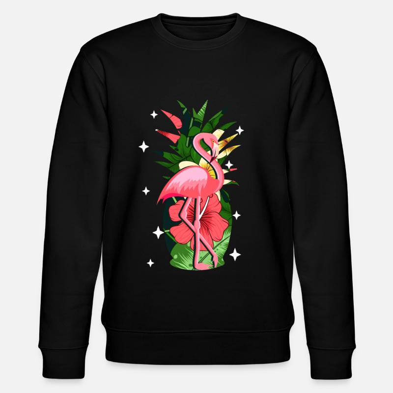 Flamingo Rosa - Stanley/Stella CHANGER Unisex Organic Sweatshirt - black