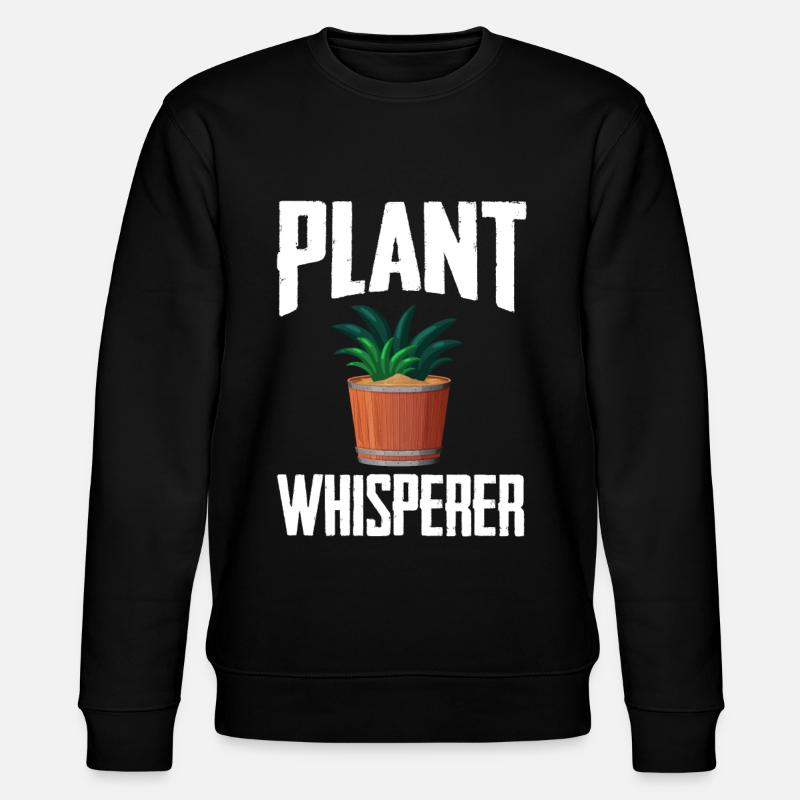 Pflanzenflüsterer - Stanley/Stella Unisex Bio-Sweatshirt CHANGER  - Schwarz