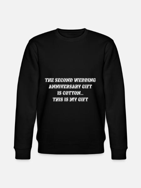 Det andet bryllupsdag er Bomuld - Stanley/Stella økologisk unisex-sweatshirt CHANGER  - sort
