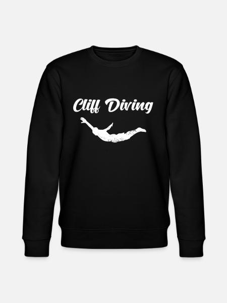Klippenspringen Cliff Diving Cliff Jumping - Stanley/Stella CHANGER Unisex Organic Sweatshirt - black