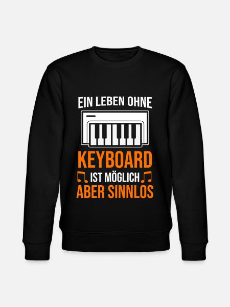 Keyboard Keyboarder Musiker Musik - Stanley/Stella Unisex Bio-Sweatshirt CHANGER  - Schwarz