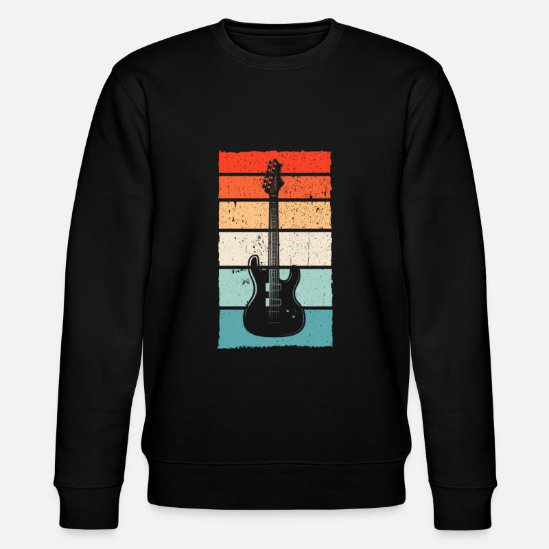E guitare rétro - Sweat bio CHANGER Stanley/Stella Unisexe - noir