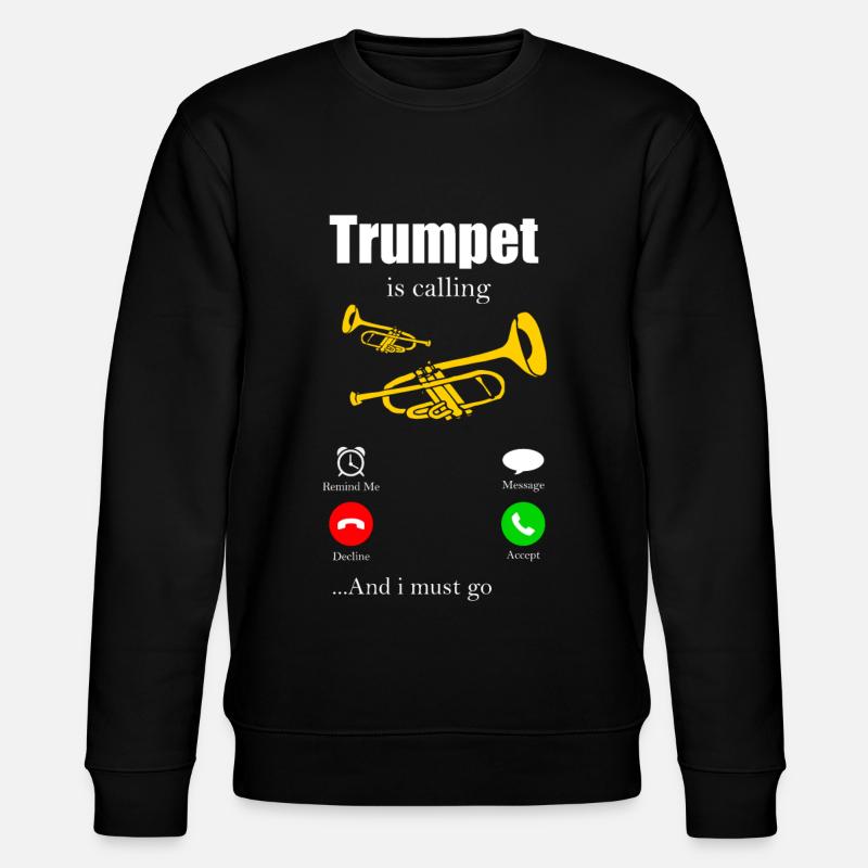 Trompette - Sweat bio CHANGER Stanley/Stella Unisexe - noir