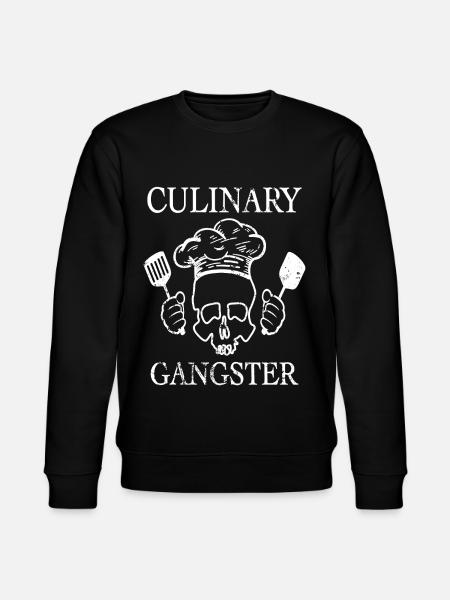 Culinary Gangster Skull Chef - Stanley/Stella CHANGER Unisex Organic Sweatshirt - black