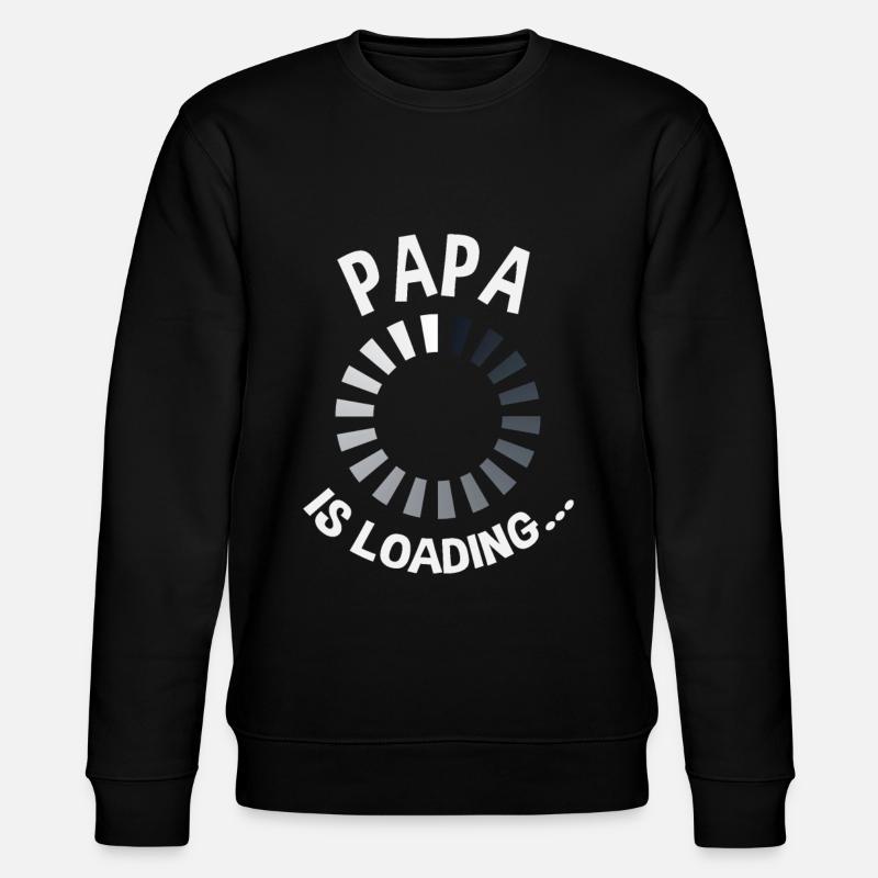 Papa Loading - Stanley/Stella CHANGER Unisex Organic Sweatshirt - black