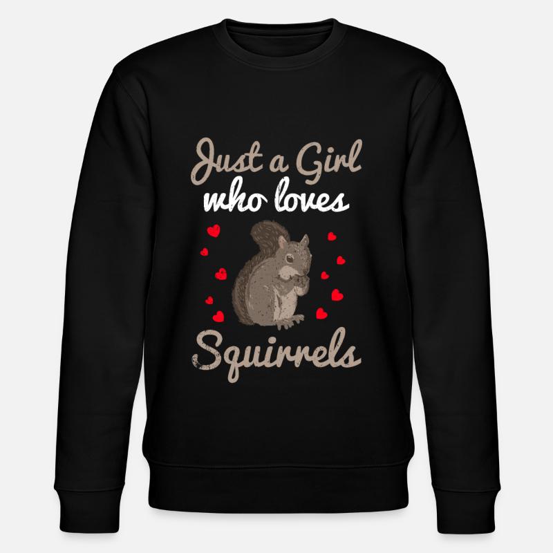 squirrel - Stanley/Stella CHANGER Unisex Organic Sweatshirt - black