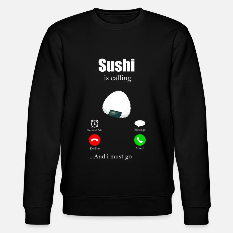 Sushi - Stanley/Stella Unisex Bio-Sweatshirt CHANGER - Schwarz