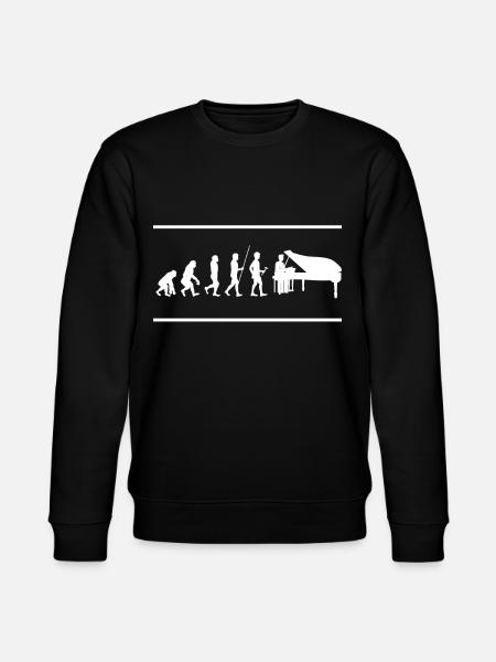 piano - Stanley/Stella CHANGER Unisex Organic Sweatshirt - black
