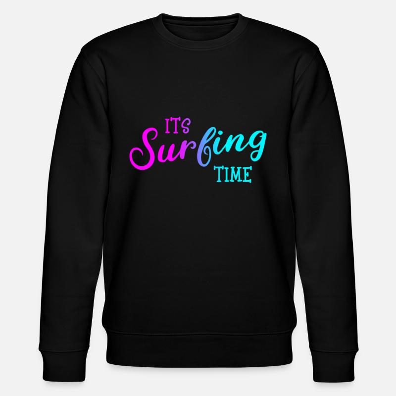 Surfing - Stanley/Stella Unisex Bio-Sweatshirt CHANGER  - Schwarz