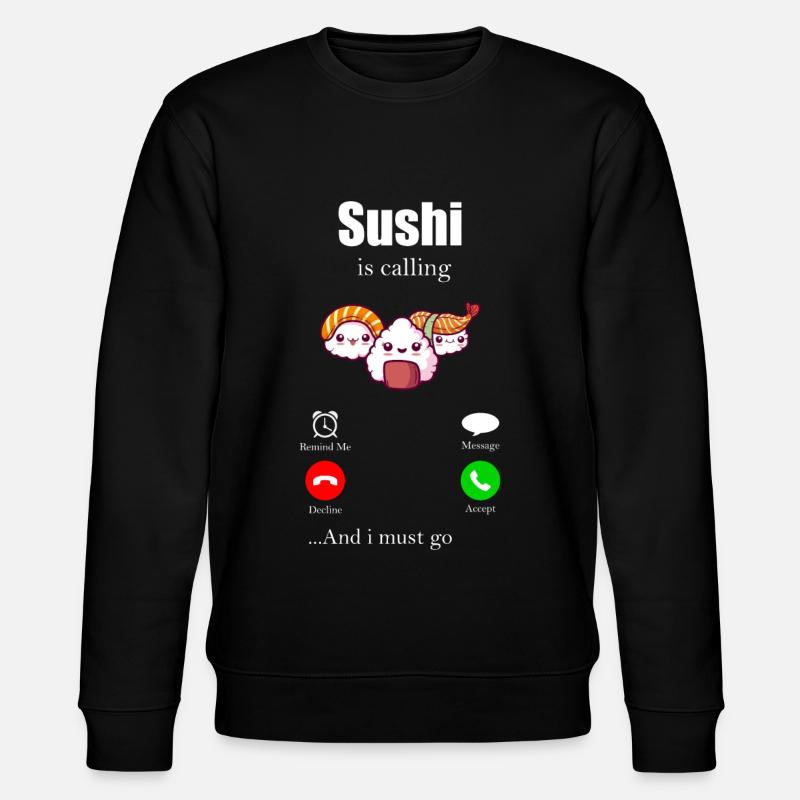 Sushi - Stanley/Stella Unisex Bio-Sweatshirt CHANGER - Schwarz
