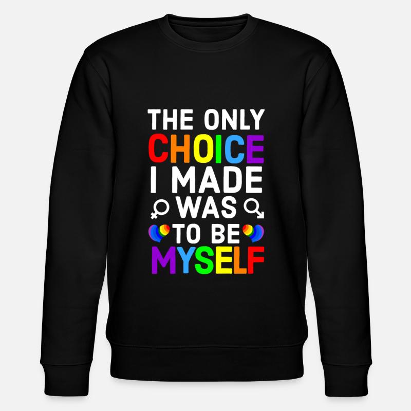 Arc-en-ciel, Arc-en-ciel, Arc-en-ciel, Arc-en-ciel, Arc-en-ciel - Sweat bio CHANGER Stanley/Stella Unisexe - noir