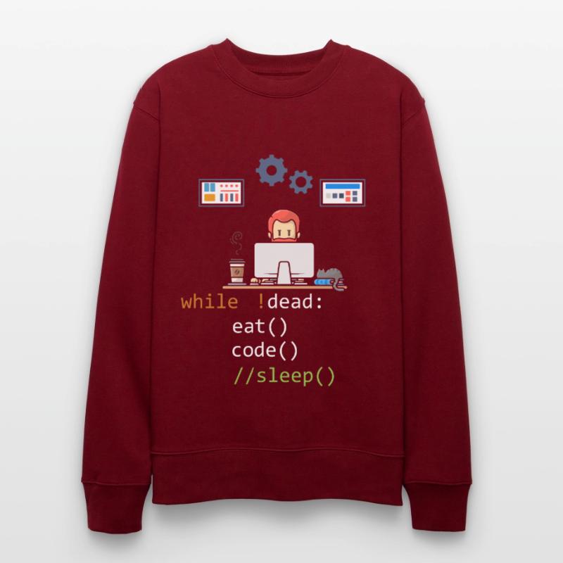 Dead Eat Code Sleep Funny Programming Computer Pro Sweat bio CHANGER Stanley/Stella Unisexe