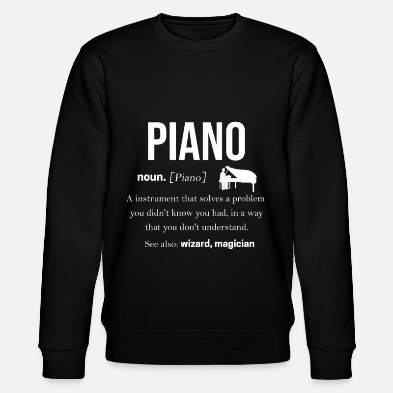 Piano - Sweat bio CHANGER Stanley/Stella Unisexe - noir