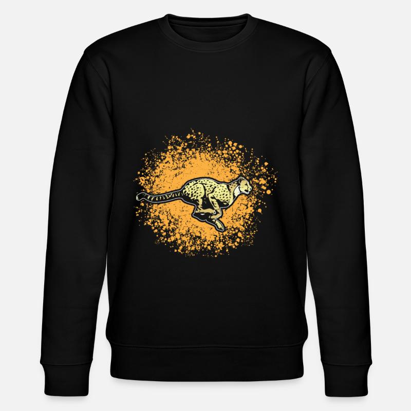 cheetah - Stanley/Stella CHANGER Unisex Organic Sweatshirt - black