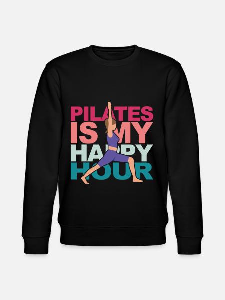 Pilates is my Happy Hour Yoga Fitness Meditation - Ekologiczna bluza unisex Stanley/Stella CHANGER  - czarny