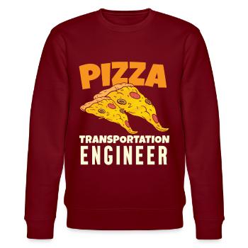 Pizza Transport Engineer - Sweat bio CHANGER Stanley/Stella Unisexe - bordeaux - Devant - Nik (191cm) & Marisol (170cm)