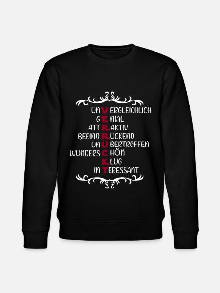 Verrückt - Stanley/Stella Unisex Bio-Sweatshirt CHANGER - Schwarz